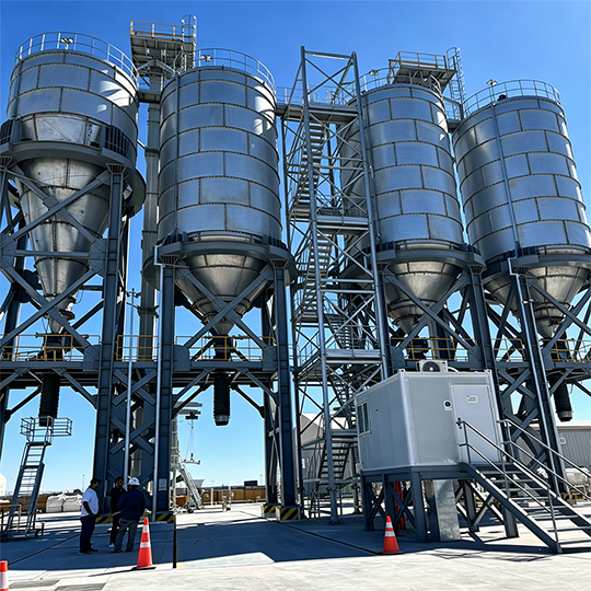 Hot Dip Galvanized Lime Silo Project – Chile