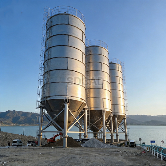 Hot Dip Galvanized Lime Silo Project – Chile