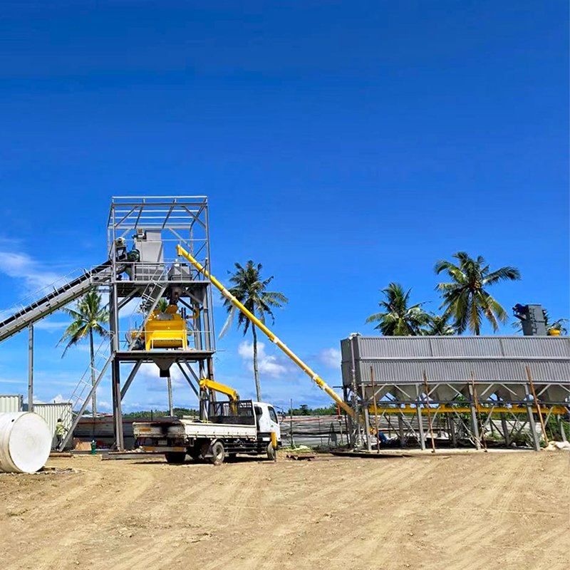 Belt-Conveyor Concrete Mixing Plant