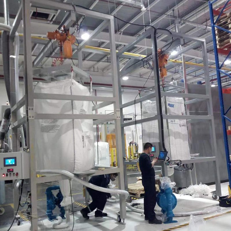 Bulk Bag Unloading without Platform