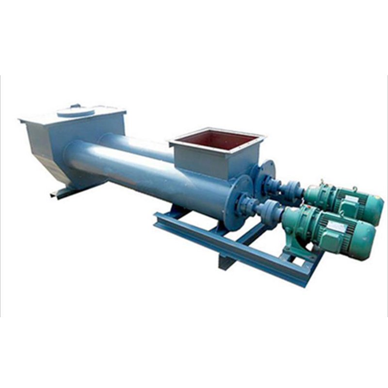 Coarse and fine double screw feeding