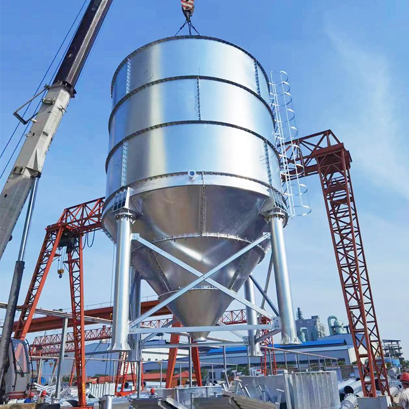 Galvanized cement silo