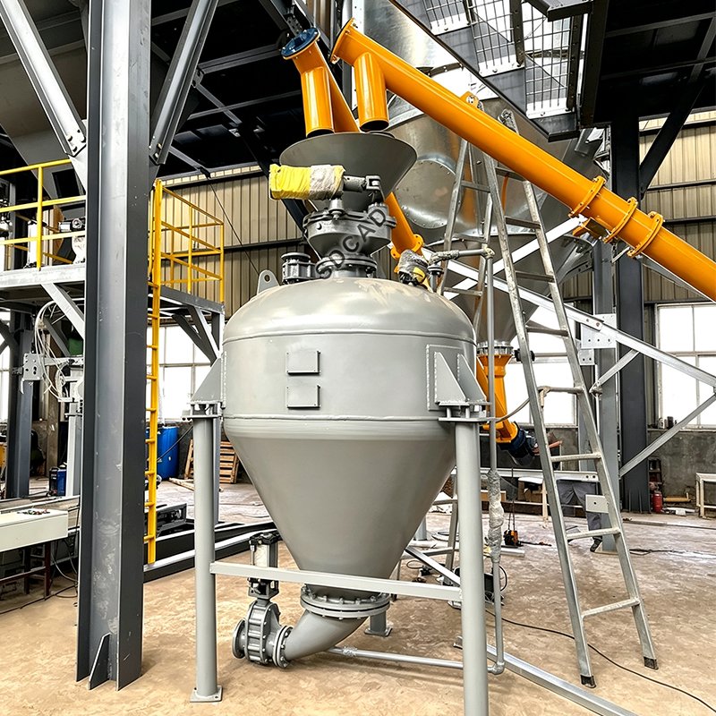 Positive pressure dense phase conveying pump (single coveying pump)