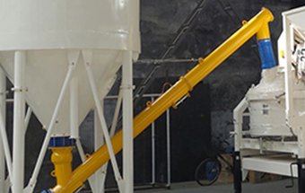 Screw conveying system