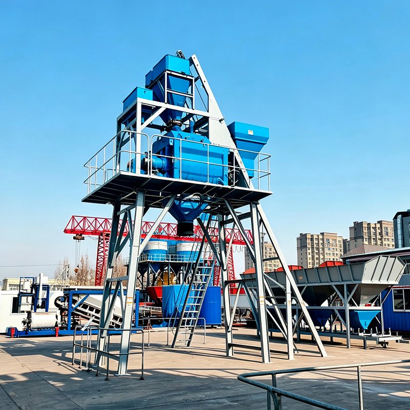 Skip-Hoist Concrete Mixing Plant