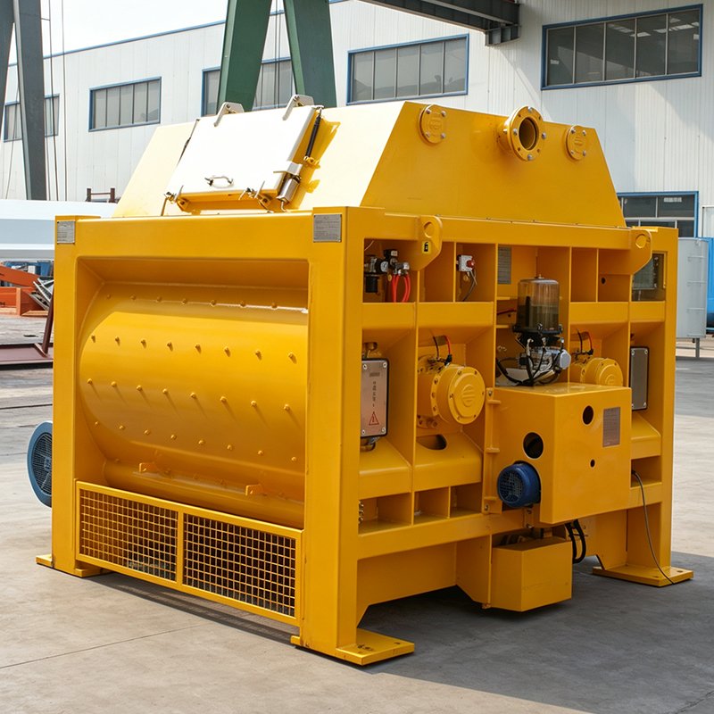 Twin Shaft Concrete Mixer